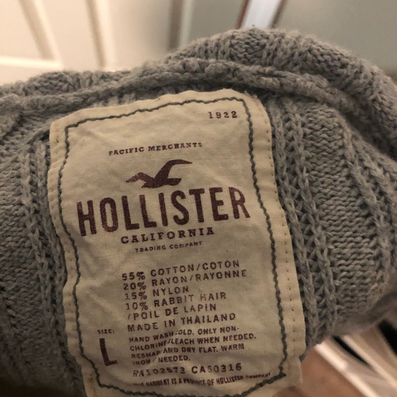 Hollister Grey Sweater with Hood - Picture 8 of 8
